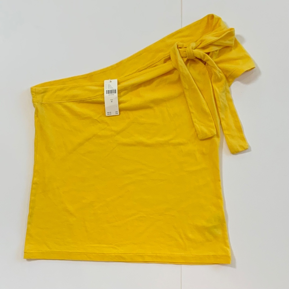 Anthropologie Maeve One-Shoulder Bow Top - Picture 6 of 16